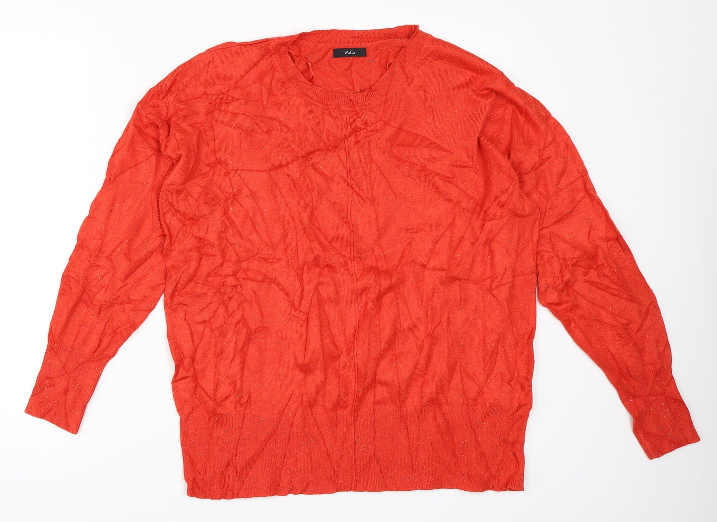 M&Co Womens Red   Pullover Jumper Size 18