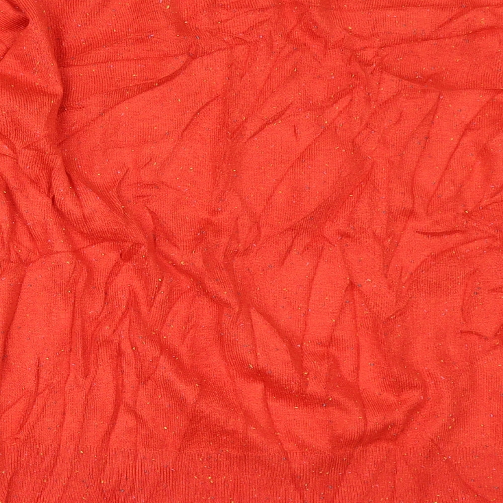 M&Co Womens Red   Pullover Jumper Size 18