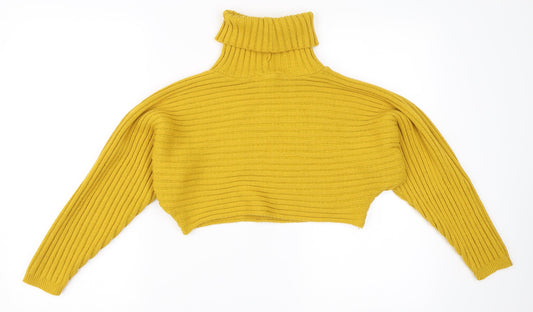 New Look Womens Yellow   Pullover Jumper Size S