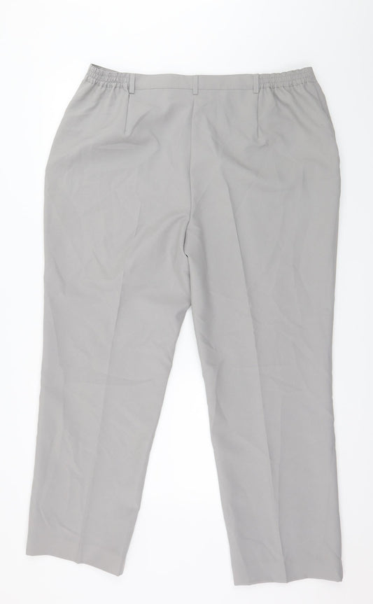 Charmance Womens Grey   Trousers  Size 22 L28 in