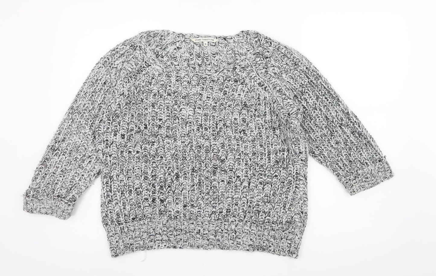 Store Twenty One Womens Grey  Knit Pullover Jumper Size M