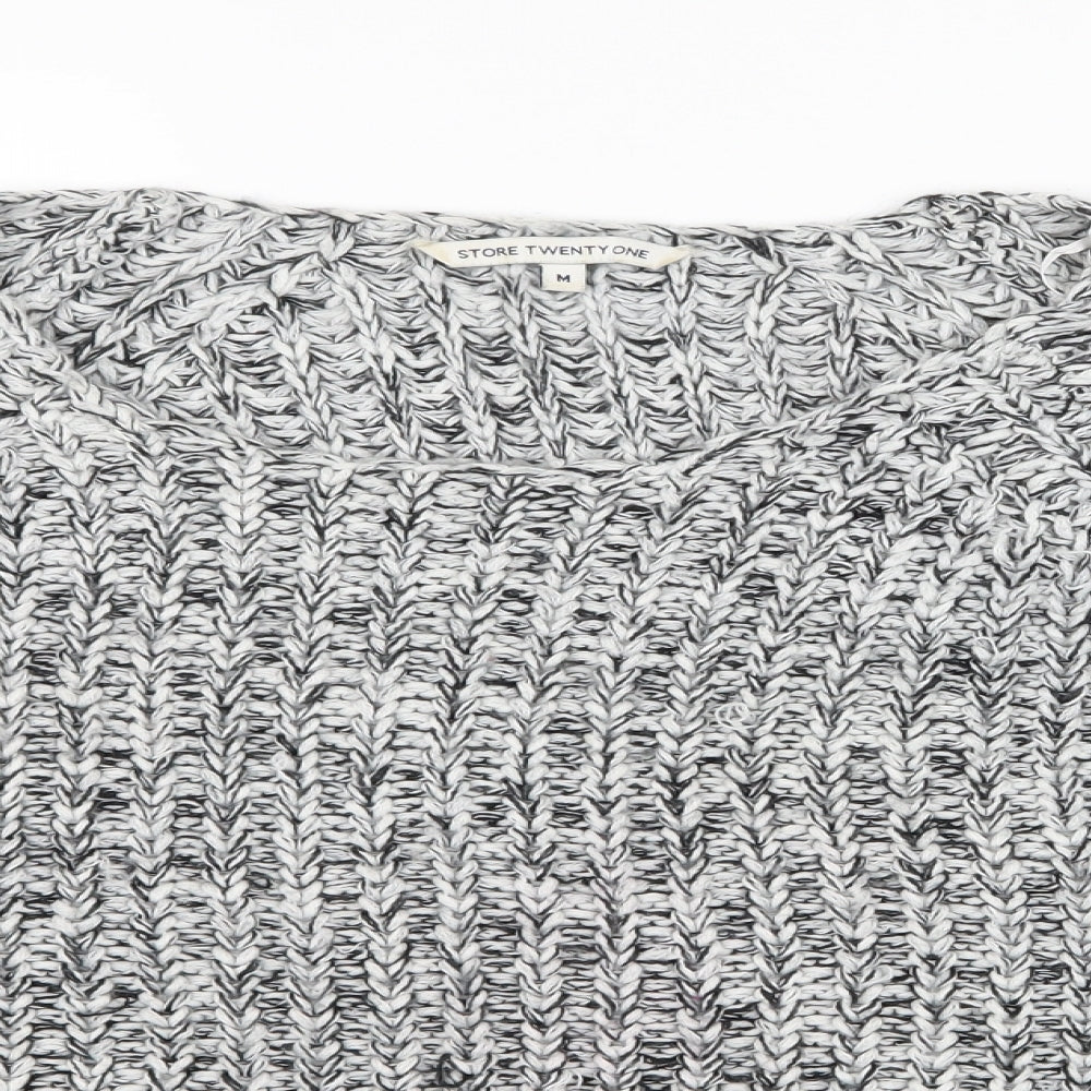 Store Twenty One Womens Grey  Knit Pullover Jumper Size M