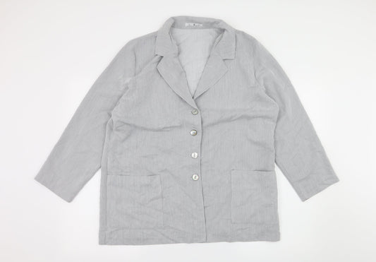 Paul Seperates Womens Grey Striped  Jacket  Size 16