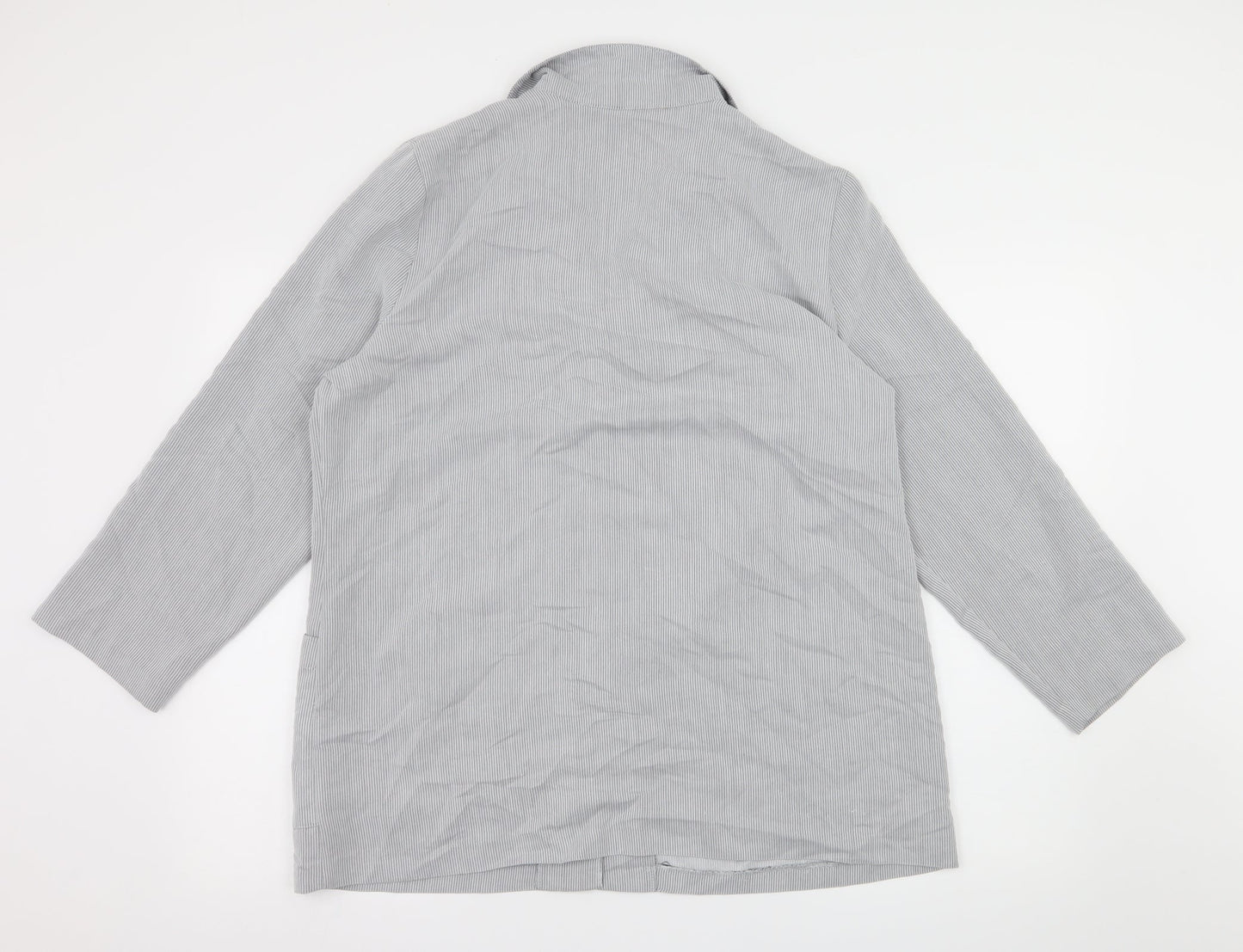 Paul Seperates Womens Grey Striped  Jacket  Size 16