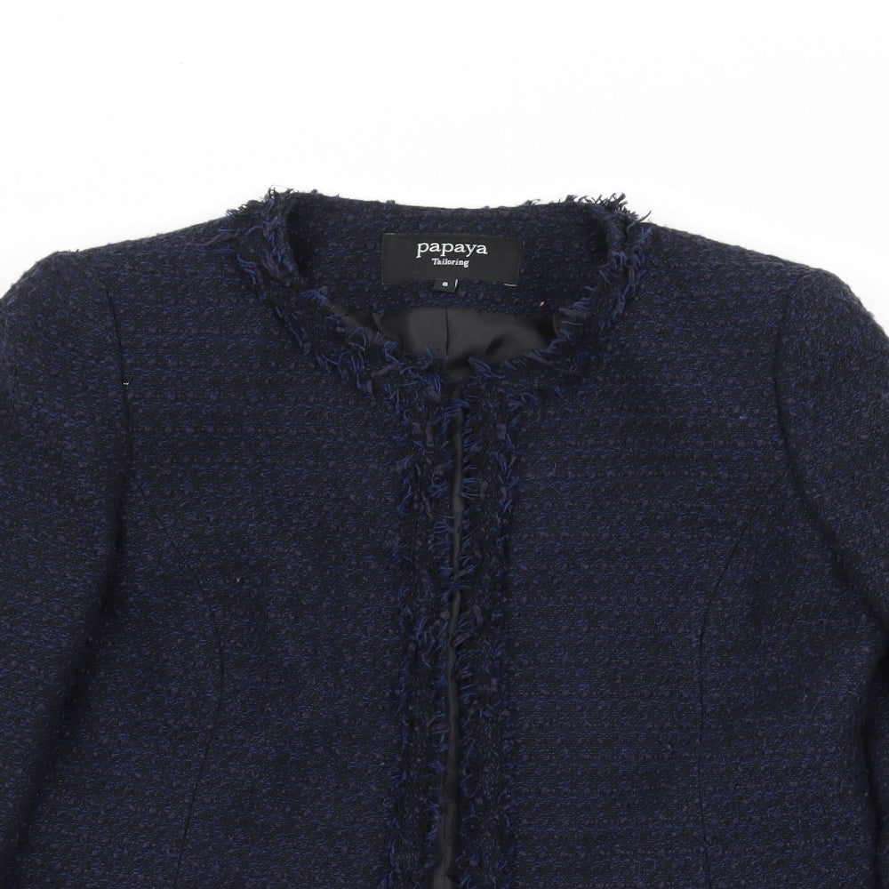 Papaya Womens Blue   Jacket  Size 8