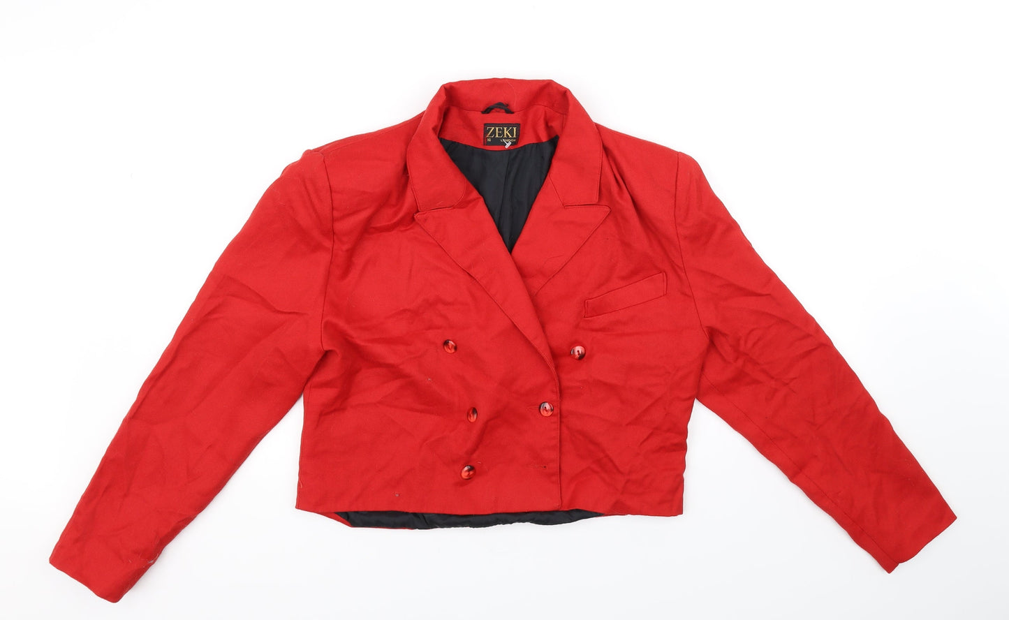 zeki london Womens Red   Jacket  Size 12