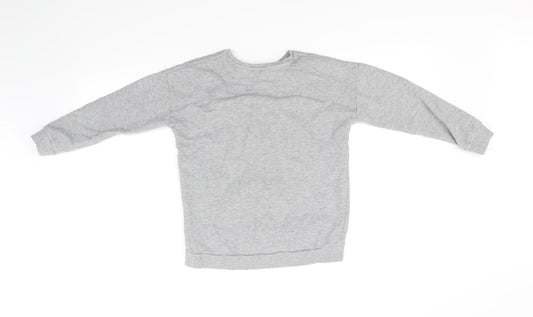 Bluezoo Girls Grey   Pullover Jumper Size 9-10 Years