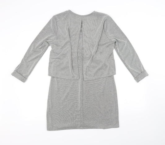 Topshop Womens White   Fit & Flare  Size 8