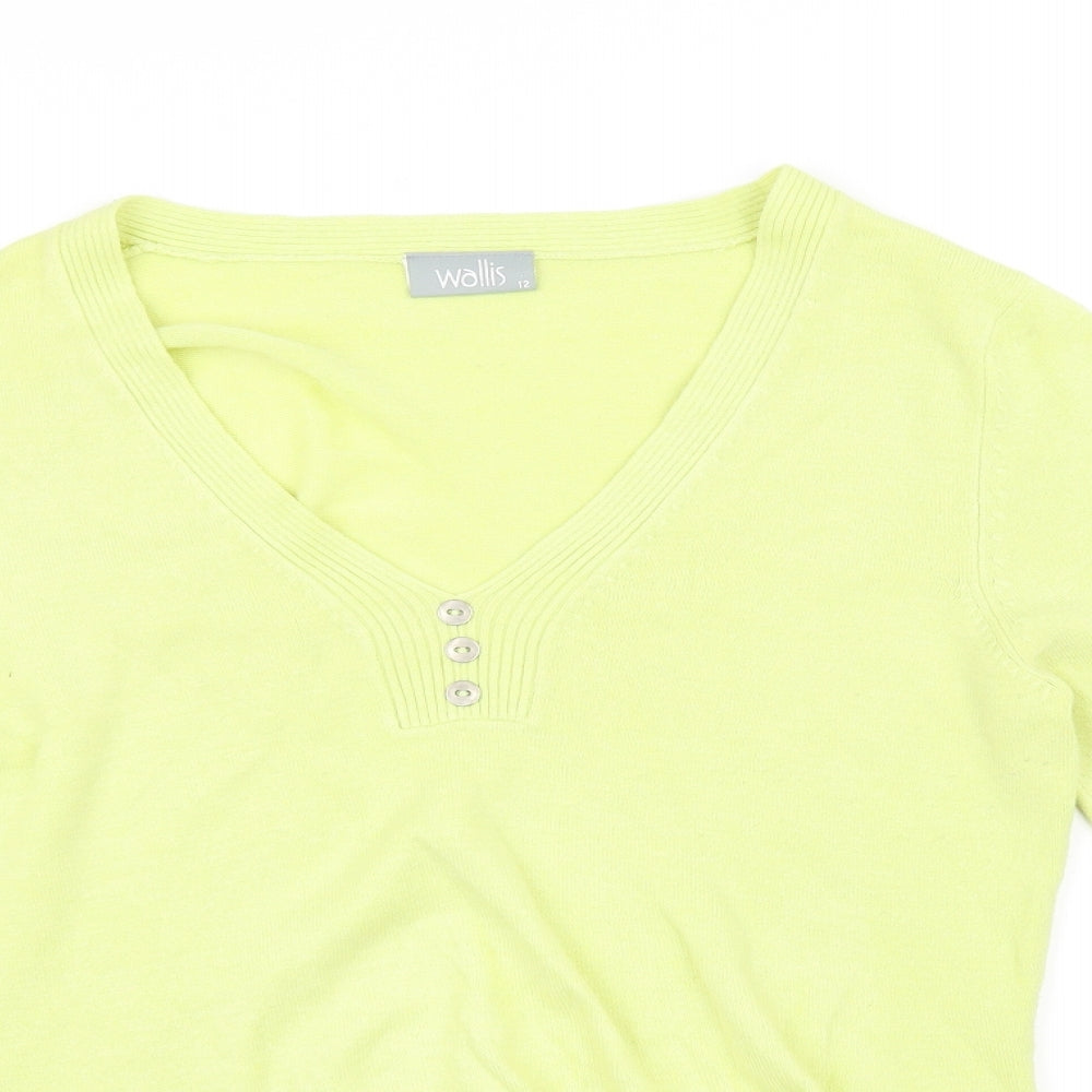 Wallis Womens Yellow   Basic Blouse Size 12