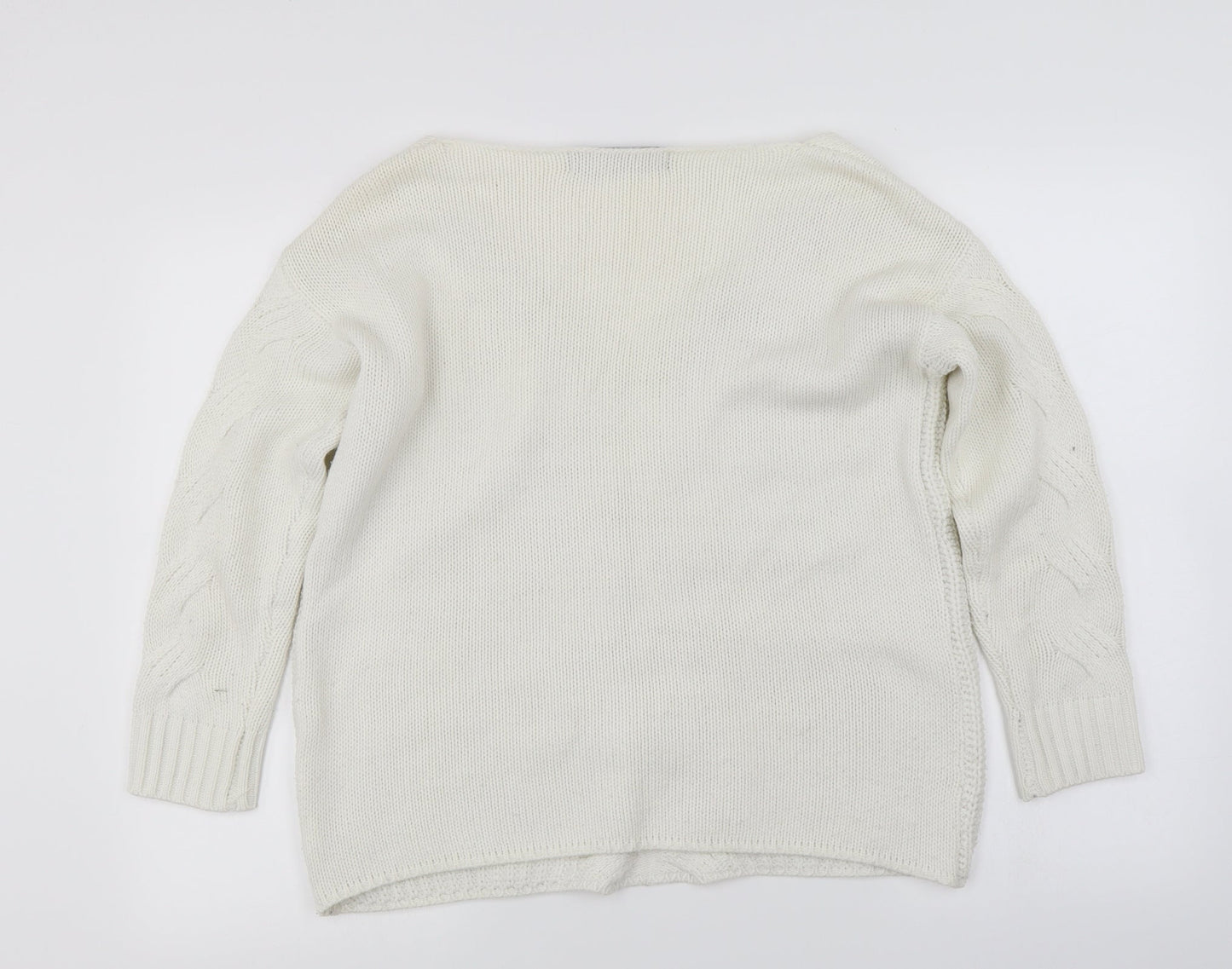 Yoins Womens Ivory   Pullover Jumper Size M