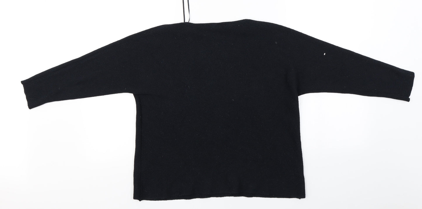 H&M Womens Black   Pullover Jumper Size S