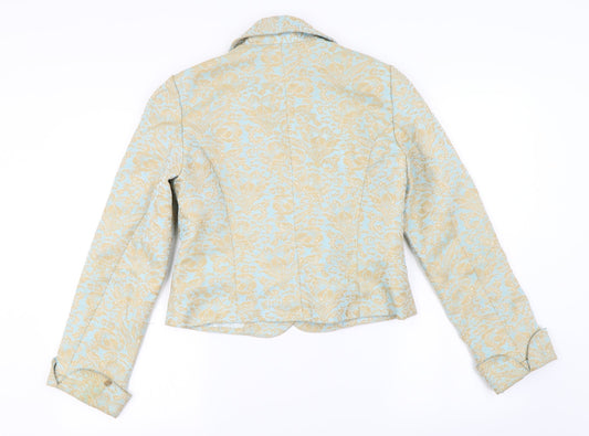 ICE Womens Gold   Jacket Blazer Size 8