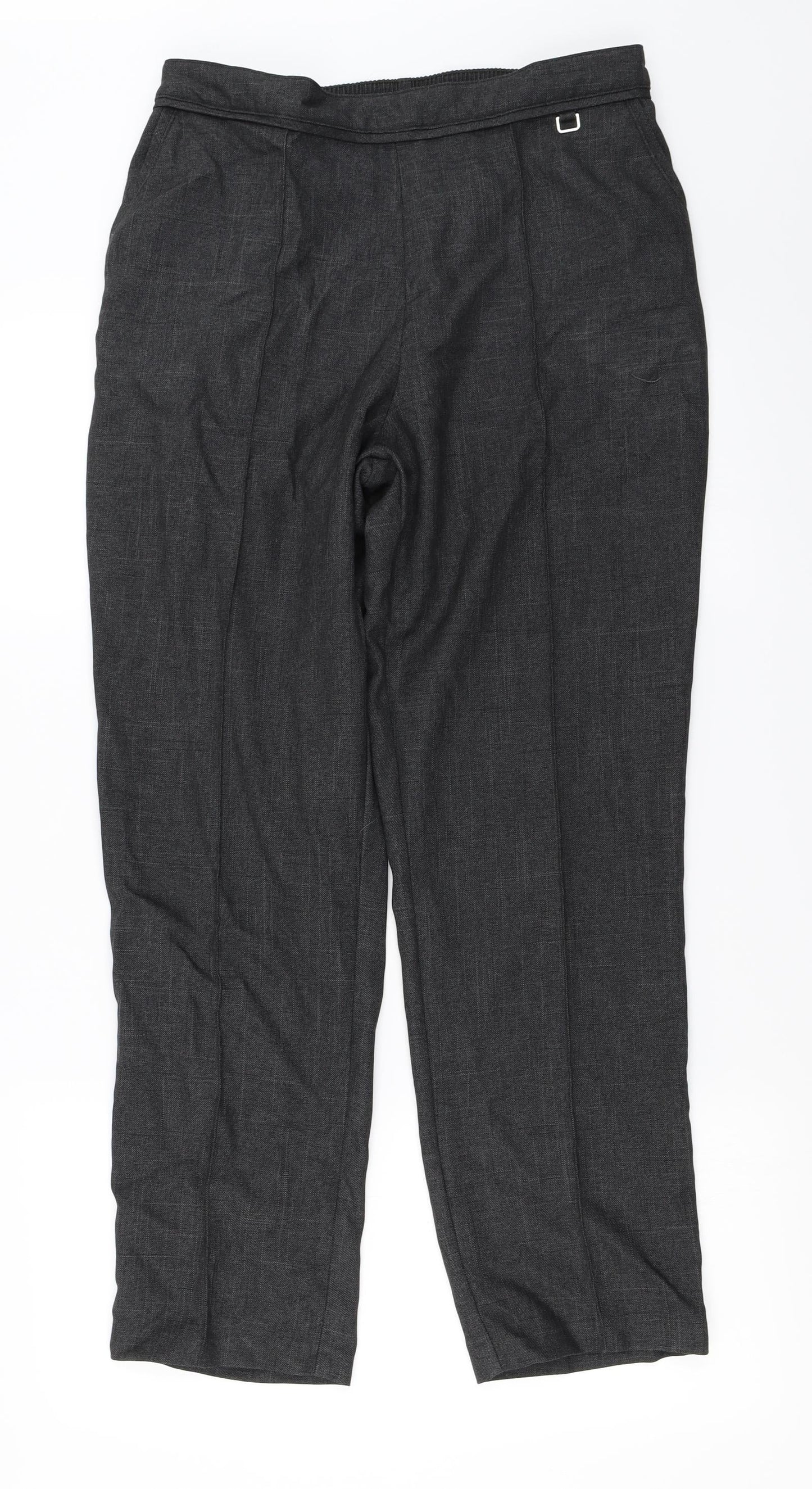 Marks and Spencer Womens Grey   Trousers  Size 12 L26 in