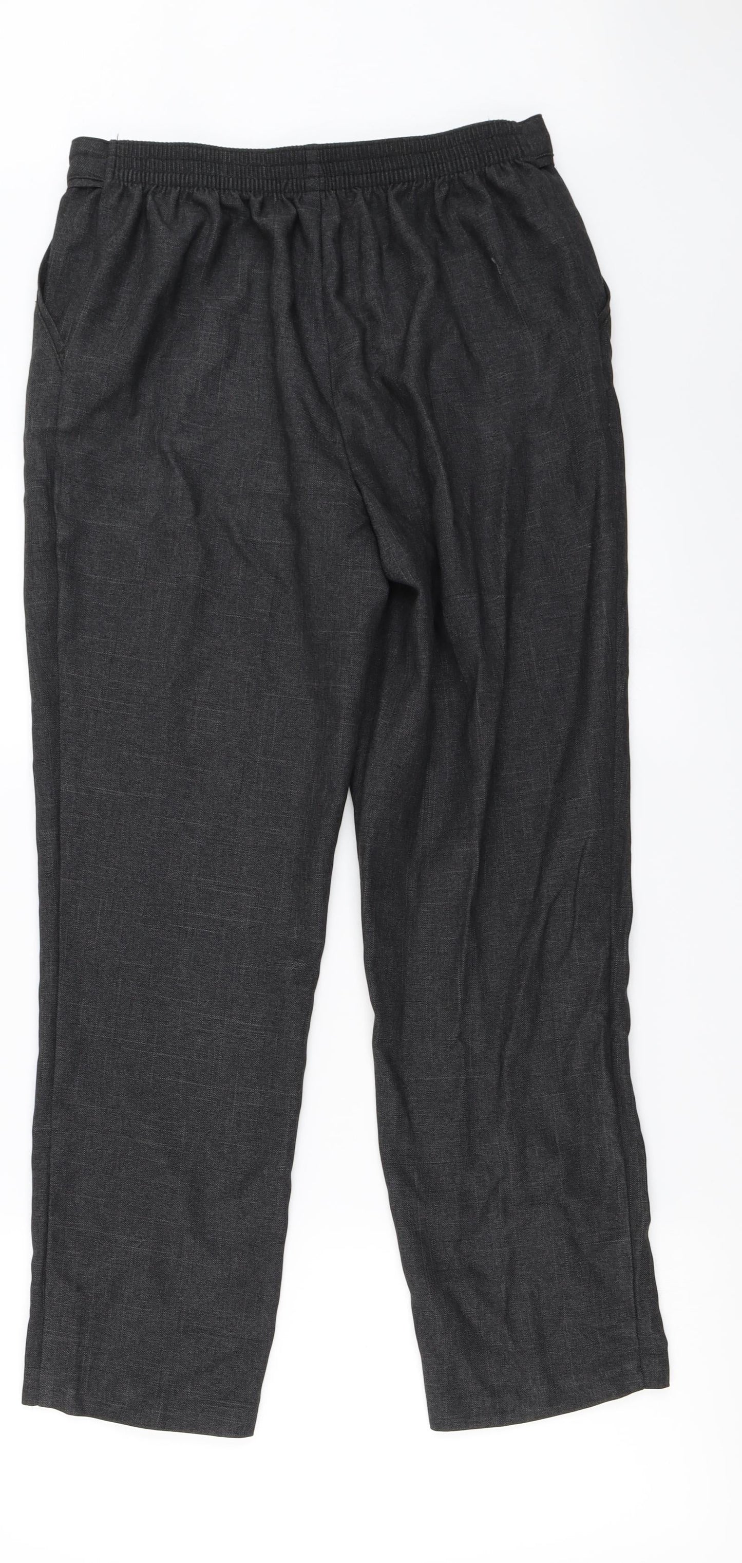 Marks and Spencer Womens Grey   Trousers  Size 12 L26 in