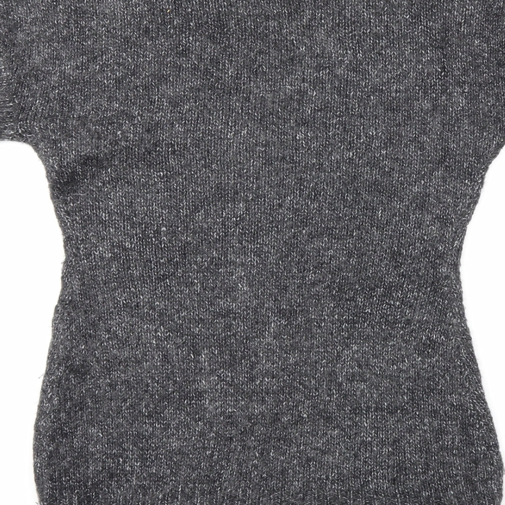 Internacionale Womens Grey  Knit Pullover Jumper Size 14