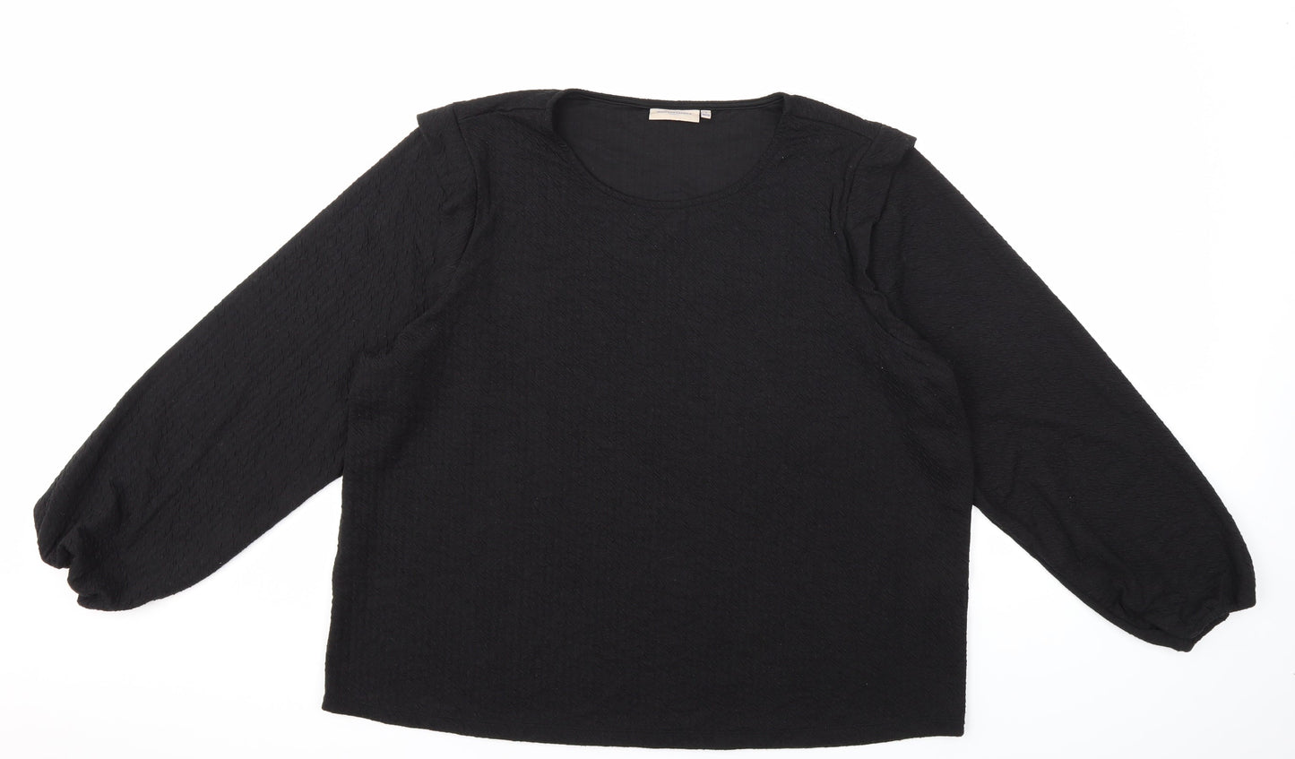 Only Carmakoma Womens Black   Pullover Sweatshirt Size L