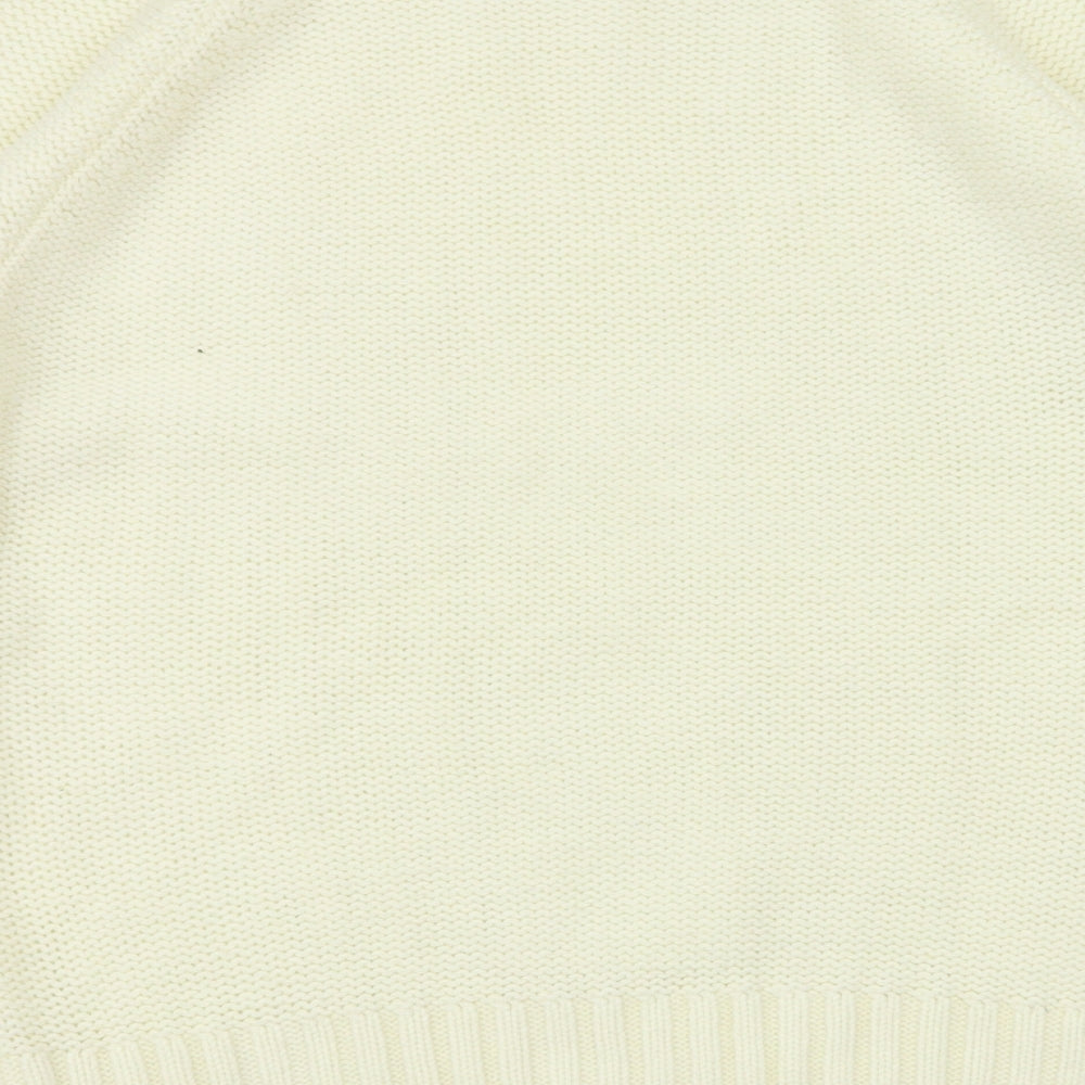 Preworn Womens Yellow Argyle/Diamond  Pullover Jumper Size 14