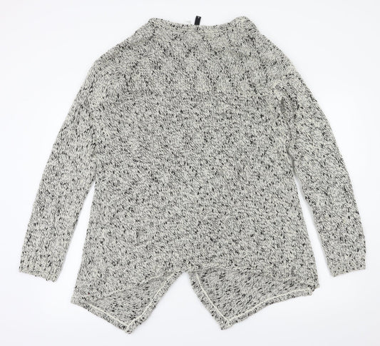 H&M Womens Grey   Cardigan Jumper Size L