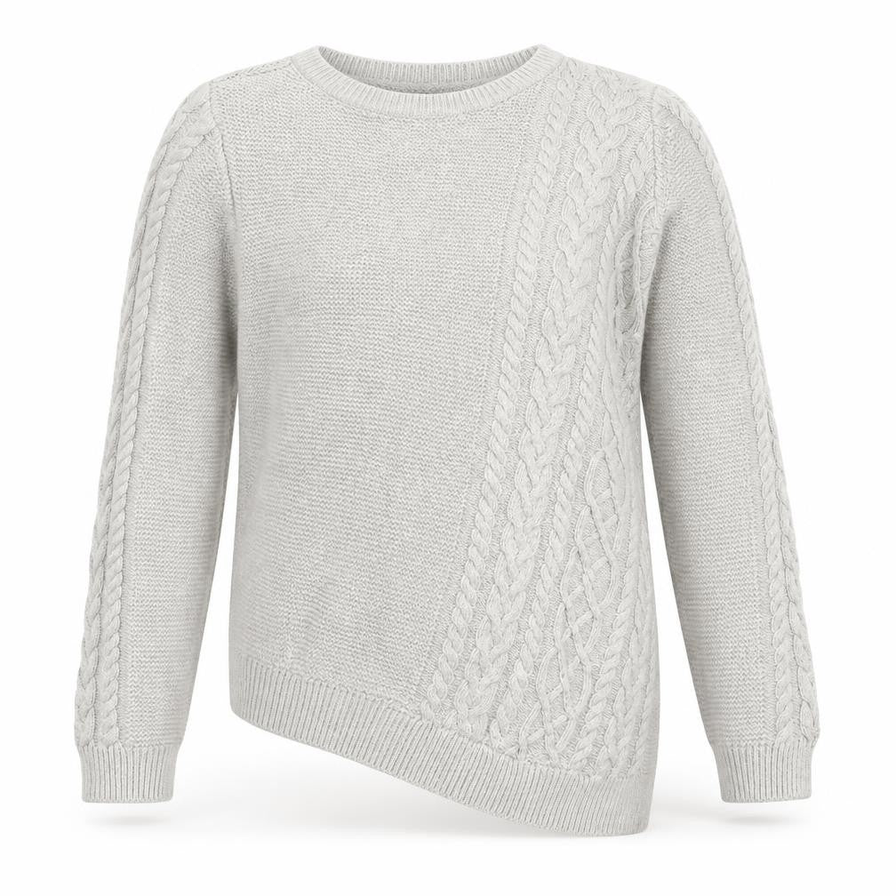 Front view of Tommy Bahama girls’ grey jumper, size 13-14, years