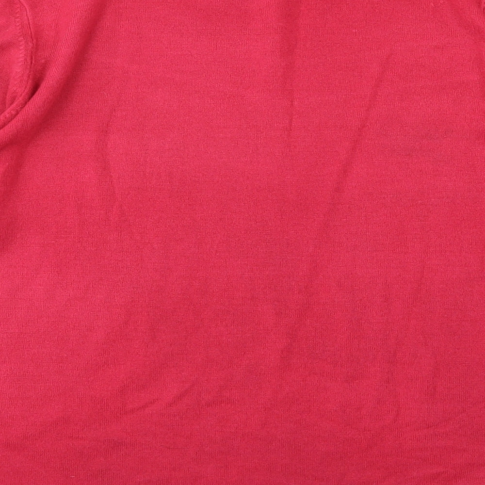 Marks and Spencer Womens Pink  Knit Pullover Jumper Size 16