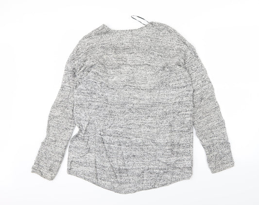 H&M Womens Grey  Knit Pullover Jumper Size S