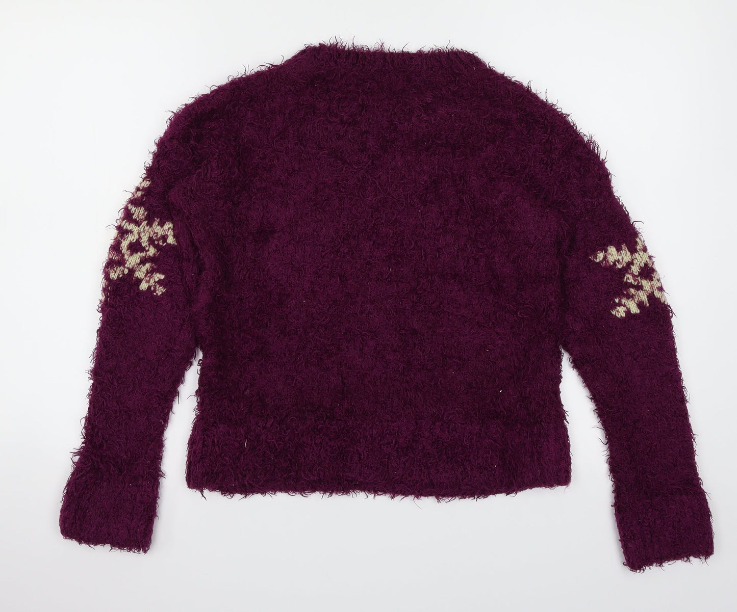 ASOS Womens Purple   Pullover Jumper Size 8  - Snowflake