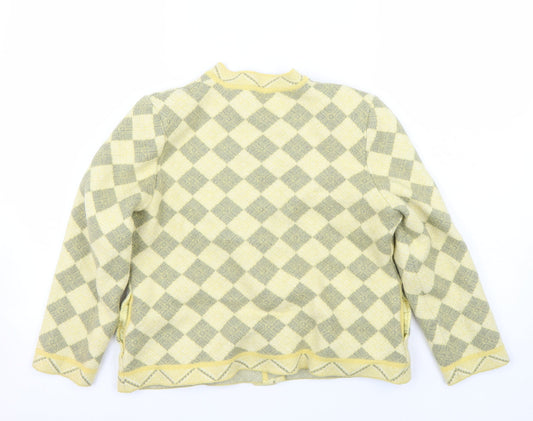 Bermonde Womens Yellow   Jacket Blazer Size 14