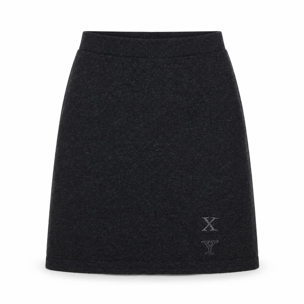 Frapp Womens Grey   A-Line Skirt Size 28
