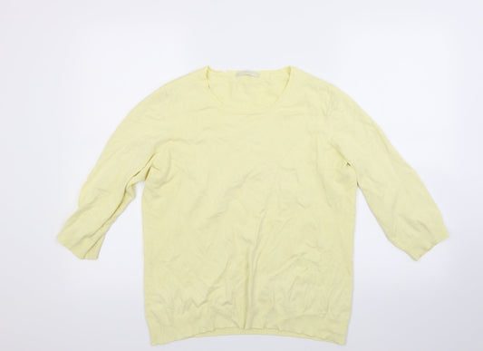 Marks and Spencer Womens Yellow   Pullover Jumper Size 16