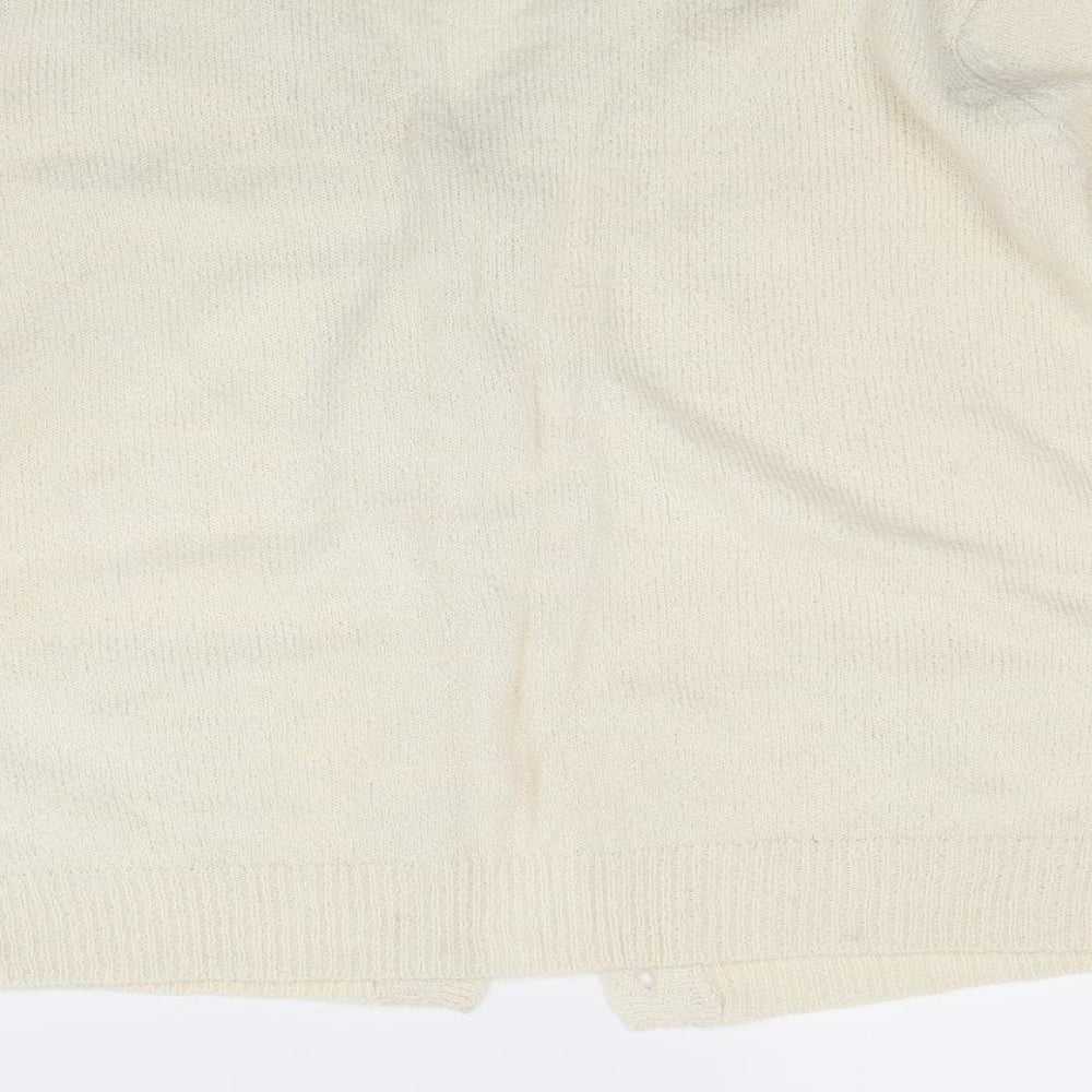 Akal Collection Womens White   Cardigan Jumper Size M