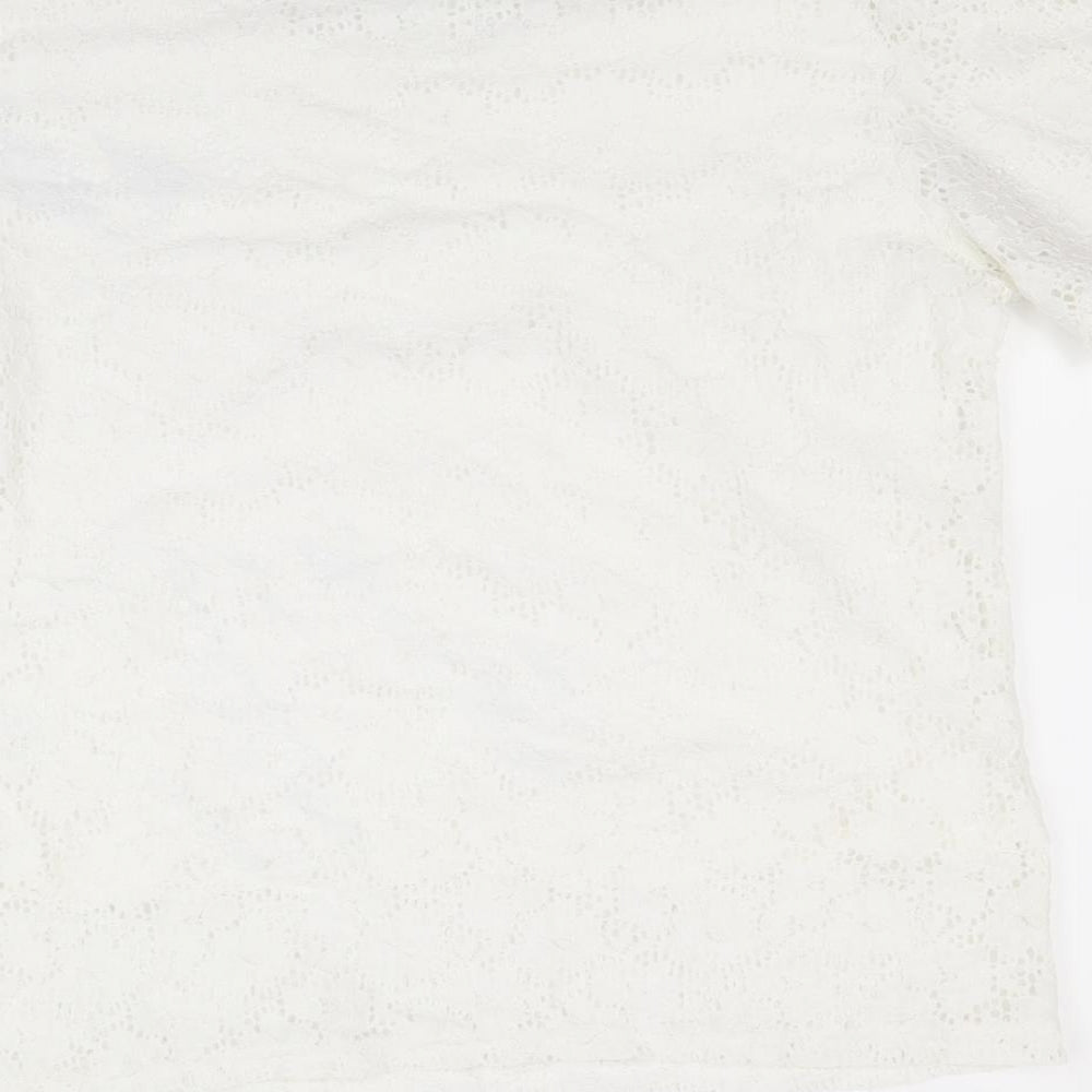 paramour Womens White   Basic Blouse Size L