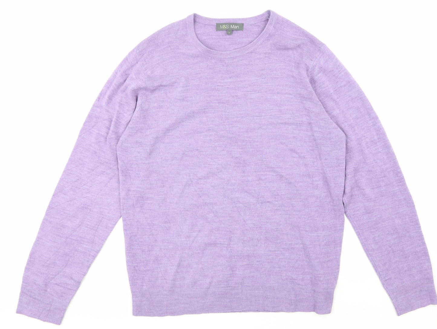 Marks and Spencer Womens Purple   Pullover Jumper Size L