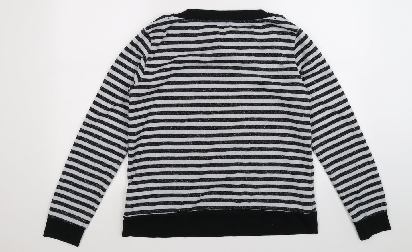 OVS Womens Multicoloured Striped  Pullover Sweatshirt Size L
