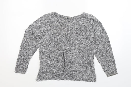 Dorothy Perkins Womens Grey  Knit Pullover Jumper Size 6