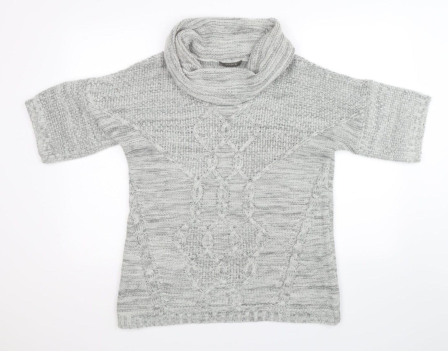 Oasis Womens Grey  Knit Pullover Jumper Size M