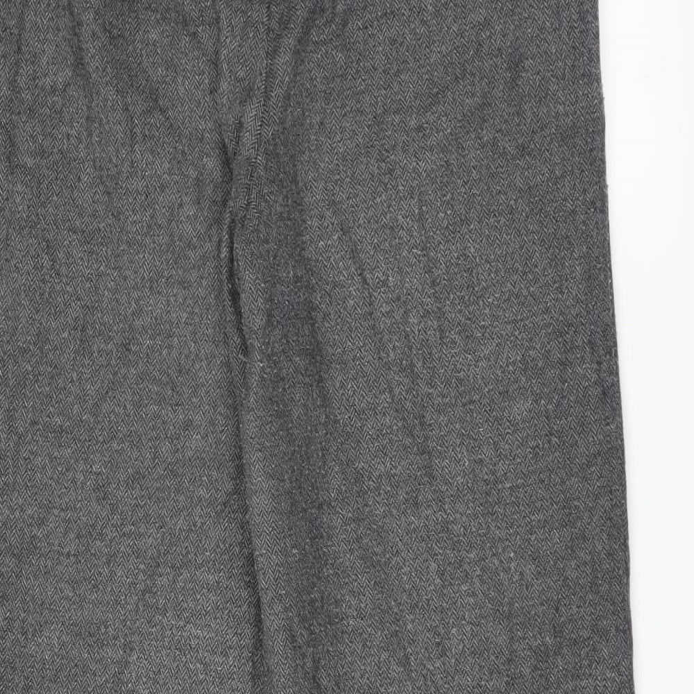 Marks and Spencer Womens Grey   Dress Pants Trousers Size 10 L27 in