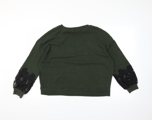 Dorothy Perkins Womens Green   Pullover Jumper Size 14