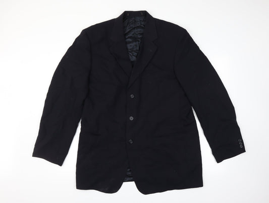 Preworn Mens Blue   Jacket Suit Jacket Size 40