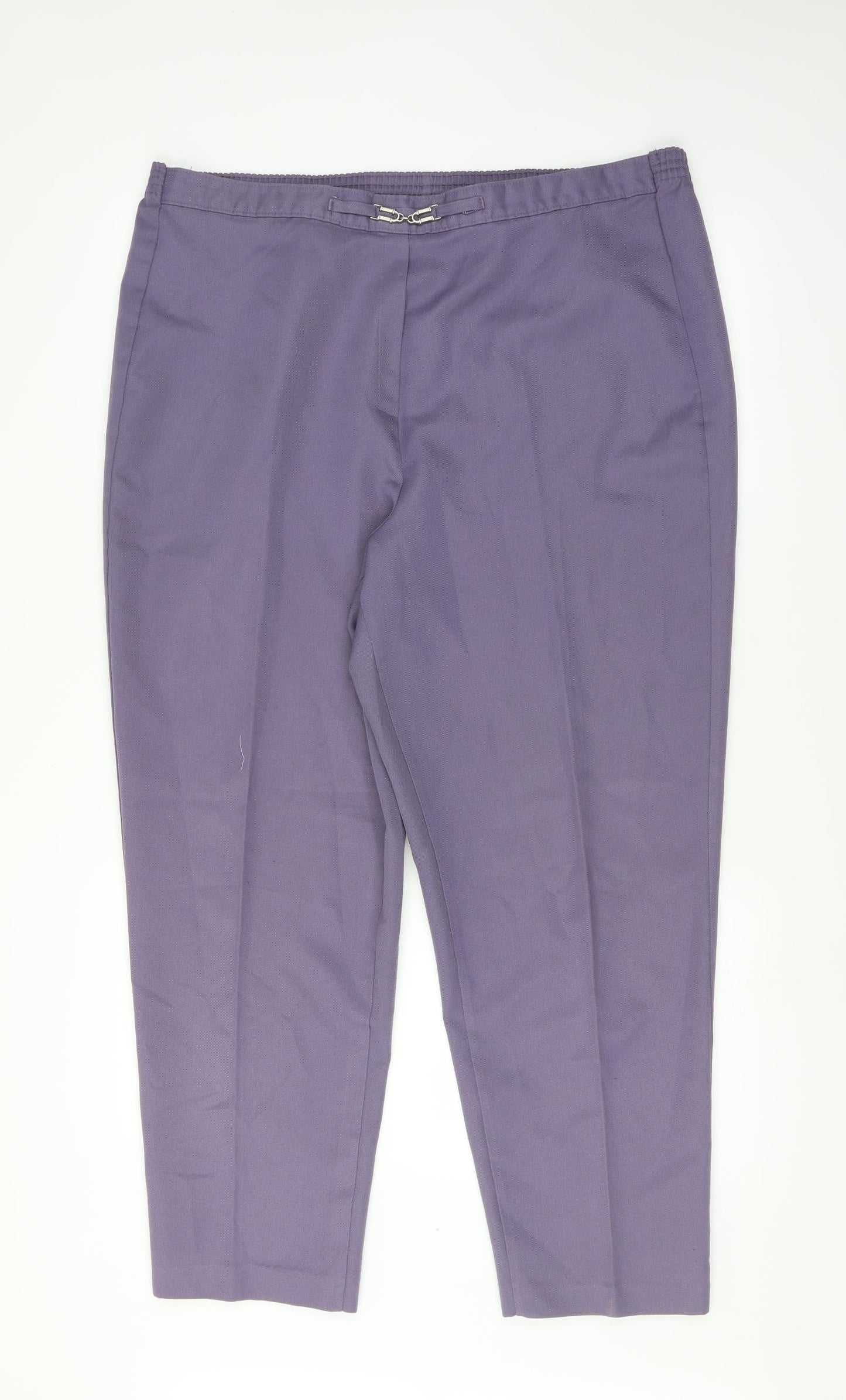 Preworn Womens Purple   Trousers  Size 18 L28 in