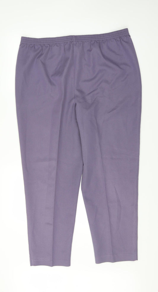 Preworn Womens Purple   Trousers  Size 18 L28 in