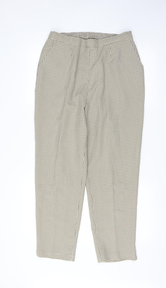 Preworn Womens White   Trousers  Size 18 L27 in