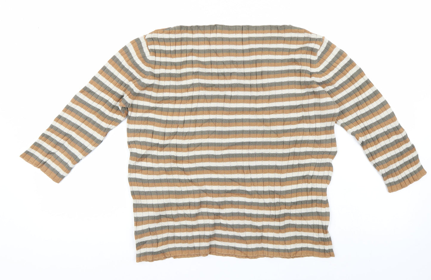 Cherokee Womens Multicoloured Striped  Pullover Jumper Size 14