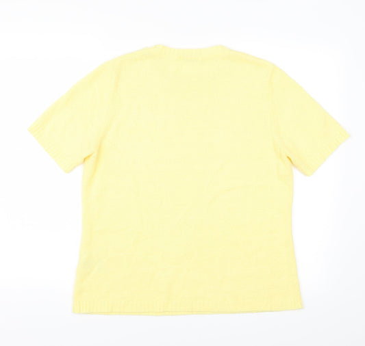 Damart Womens Yellow   Basic T-Shirt Size M