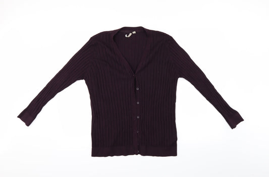 Anthology Womens Purple   Cardigan Jumper Size 26