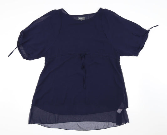 Apricot Womens Blue  Chiffon A-Line  Size XS