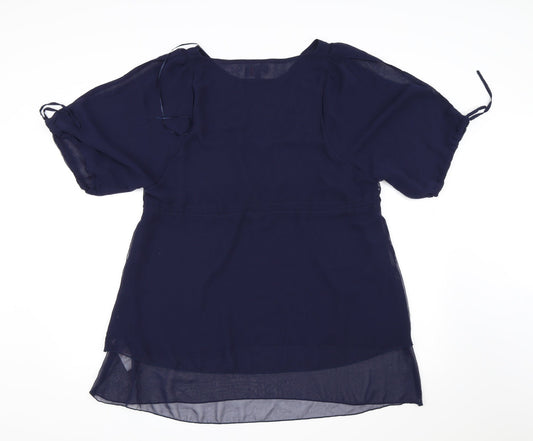 Apricot Womens Blue  Chiffon A-Line  Size XS