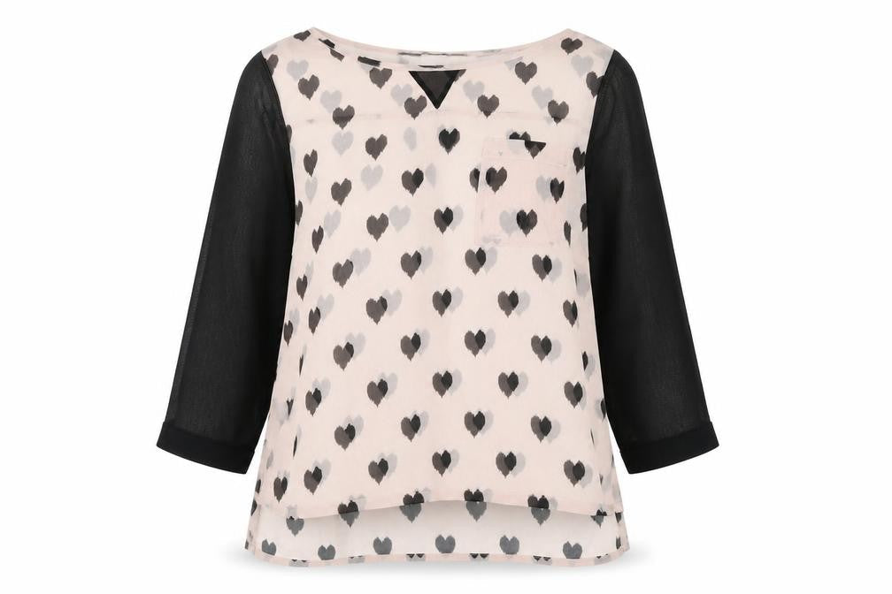 Next Womens Pink  Chiffon Basic Blouse Size 8