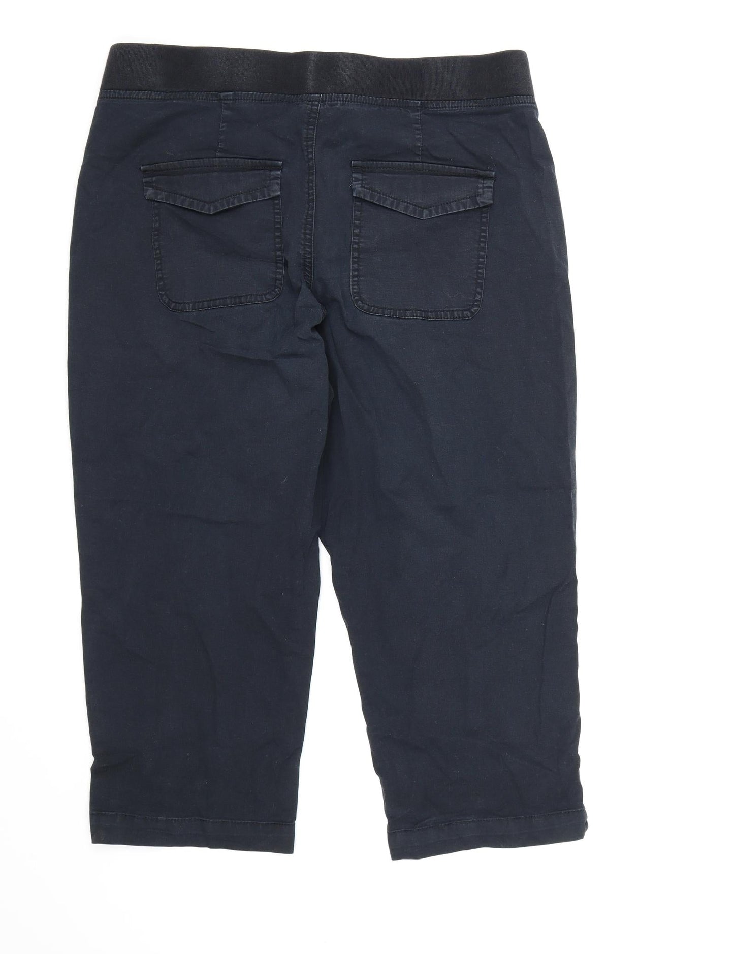 Target Collection Womens Blue   Cropped Trousers Size 12 L20 in