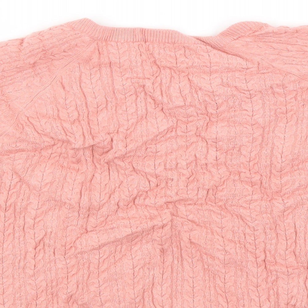 Papaya Womens Pink  Knit Pullover Jumper Size 14