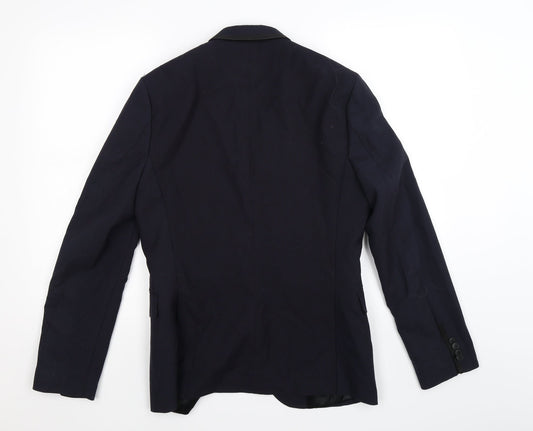 H&M Mens Blue   Jacket Suit Jacket Size 38